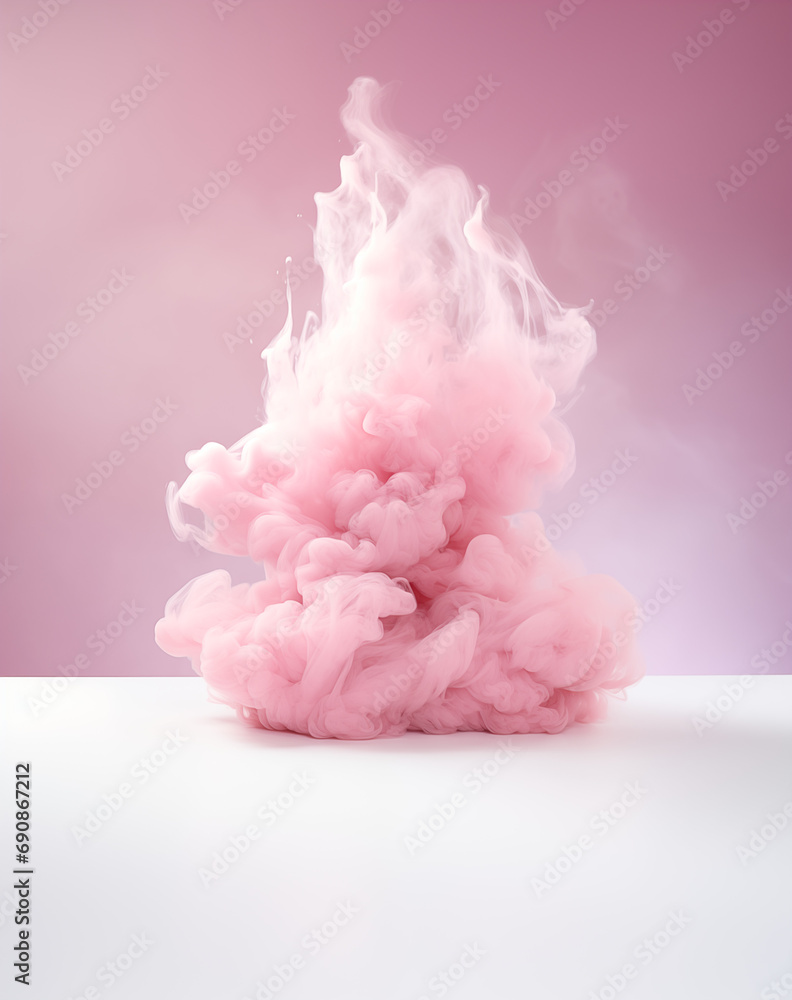 pastel pink 3d cloud smoke isolated background pastel pink 3d cloud smoke isolated background