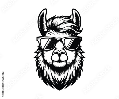 Cool Llama Alpaca With Sunglasses