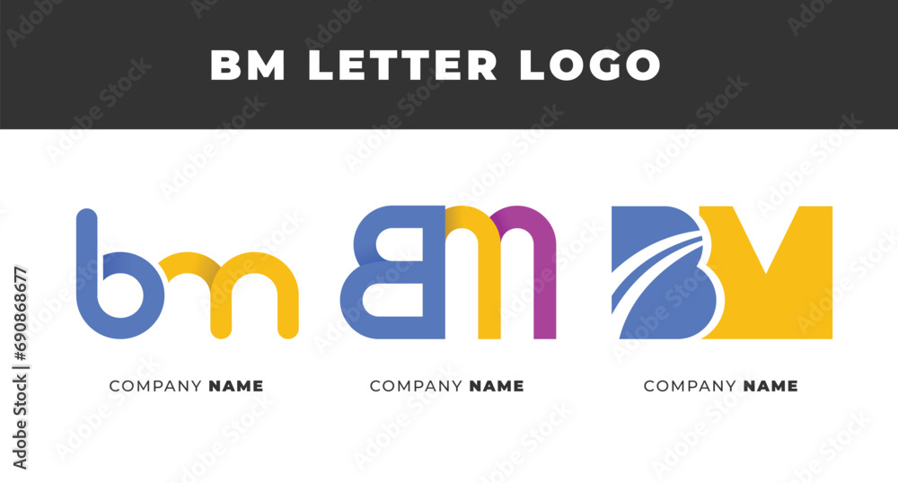 Set of Letter BM, MB, M, and B Logo Design Collection, Initial Monogram Logo, Modern Alphabet Letter BM, MB, M, and B Unique Logo Vector Template Illustration for Business Branding. Set of Letter BM, MB, M, and B Logo Design Collection, Initial Monogram Logo, Modern Alphabet Letter BM, MB, M, and B Unique Logo Vector Template Illustration for Business Branding.