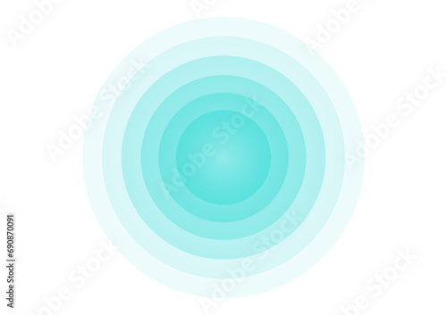 Sensor Wave or Lasor Scan or Radar Signal. Vector Illustration. 