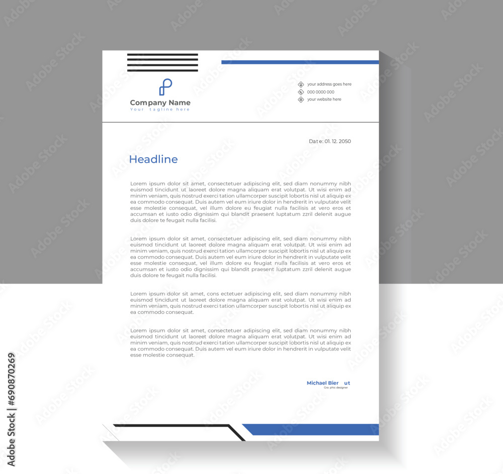 latterhead template design latterhead template design