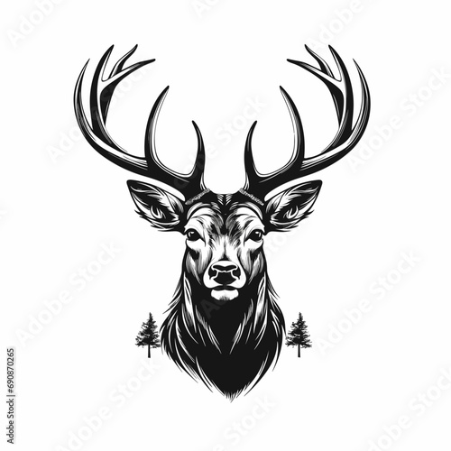 Cabeza cuervo vector