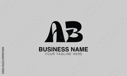 AB A ab initial logo | initial based abstract modern minimal creative logo, vector template image. luxury logotype logo, real estate homie logo. typography logo. initials logo