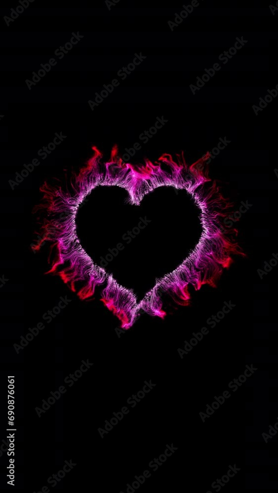Heart Particles Background Heart Particles Background