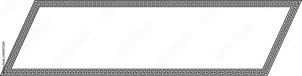 Chinese decoration frame and border. Traditional oriental frame and borders decoration.