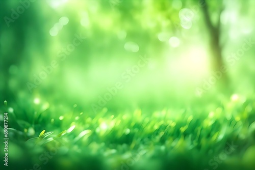 green grass and sunlight
