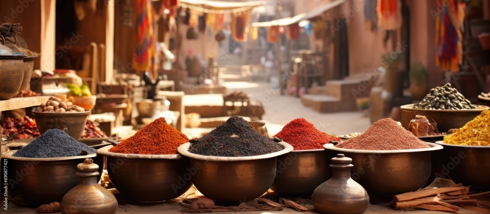 Market in Egypt known for spices.