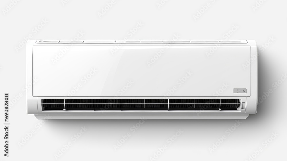 Air conditioner embed on wall of living room. Air conditioner embed on wall of living room.
