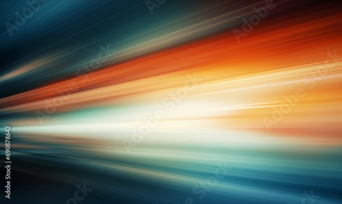 Abstract background with speedy motion blur creating flashy pattern of straight lines for web banner and wallpaper design, Generative AI