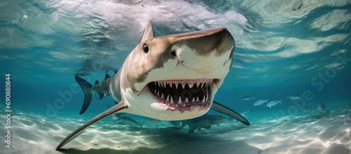 Lemon Shark jaws pictured in Jupiter, Florida. photo