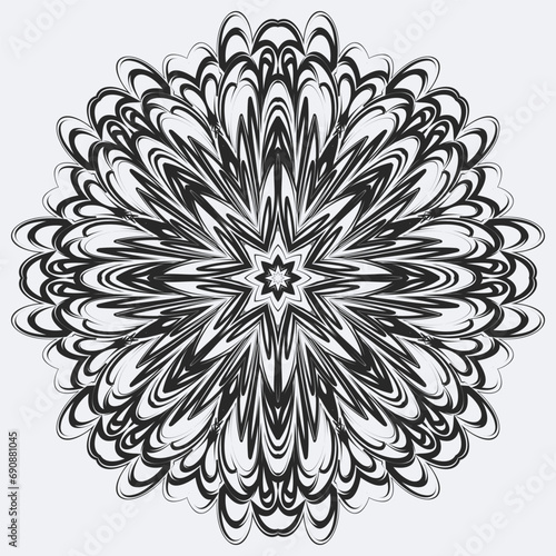 Mandala vector design elements or round ornament decoration