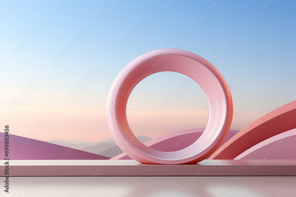 Minimalist geometric landscape with pink hues and an ethereal glow, a serene and modern take on natural beauty.
Minimalist geometric landscape with pink hues and an ethereal glow, a serene and modern take on natural beauty.