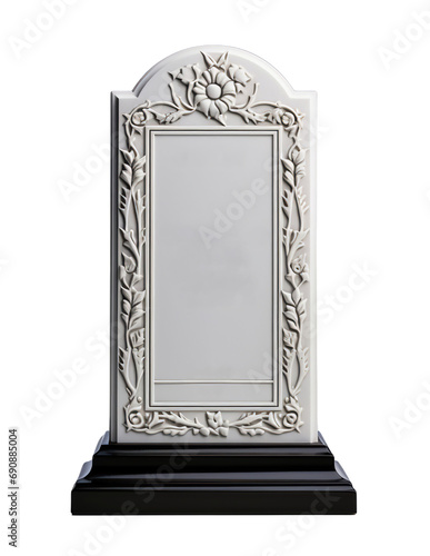 AI-Created Blank Grave Headstone Mock-Up: Customizable Tombstone Canvas, Add Your Unique Touch with Text, Image, or both. 