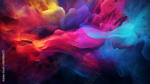 an abstract blend of rich jewel tones for a desktop background