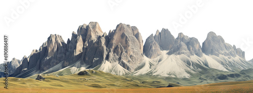 Picturesque landscape with majestic mountain peaks