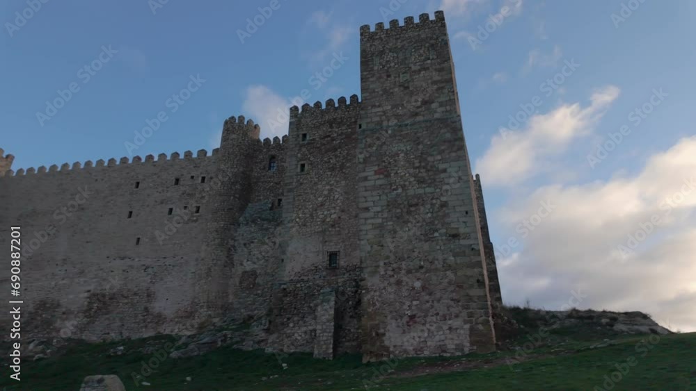 Medieval castle of the old town of Siguenza, located at the top of the hill, Guadalajara. Medieval castle of the old town of Siguenza, located at the top of the hill, Guadalajara.