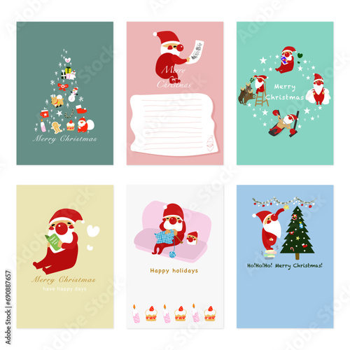 サンタクロース クリスマスカード