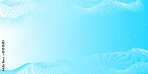 Fototapeta Naklejka Na Ścianę i Meble -  Abstract Vector blue gradient waves background Modern cover design .Blue abstract pattern lines, and dote waves. ideal for technology, music, science twisted curve lines background.Banner design.