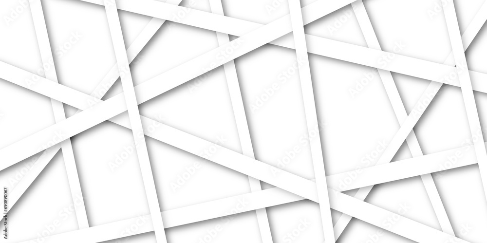 abstract white lines background with shades. Creative and geometric ...