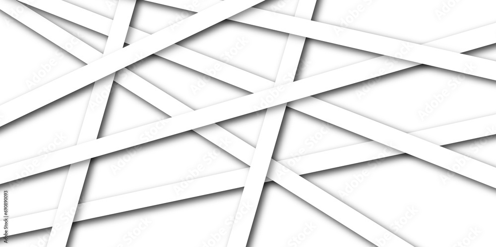 abstract white lines background with shades. Creative and geometric ...