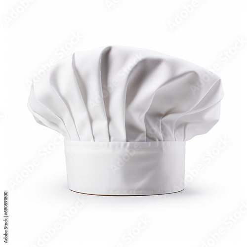 Chef Hat Isolated on White Background – Culinary Uniform Essential