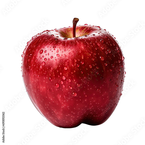 Apple photograph isolated on white background