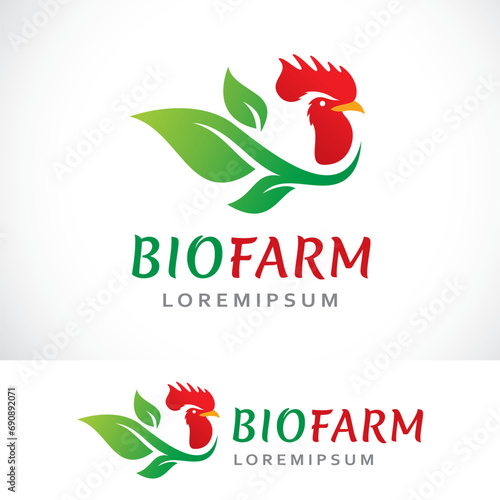 bio farm logo design template