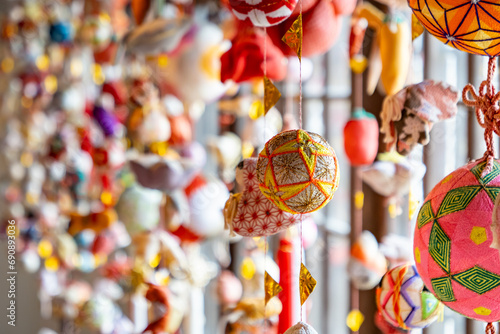 柳川市のひな祭り、かわいい吊るしひな photo