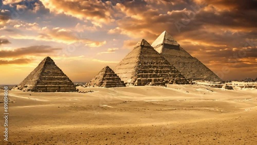 Great Pyramids In Giza Valley Cairo Egypt photo