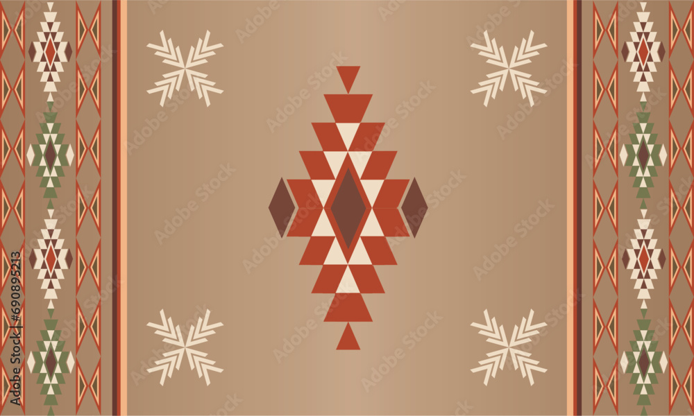 Oriental ethnic pattern.Design for fabric, curtain, background, carpet, wallpaper, clothing, wrapping, Batik, cloth.etc. Oriental ethnic pattern.Design for fabric, curtain, background, carpet, wallpaper, clothing, wrapping, Batik, cloth.etc.