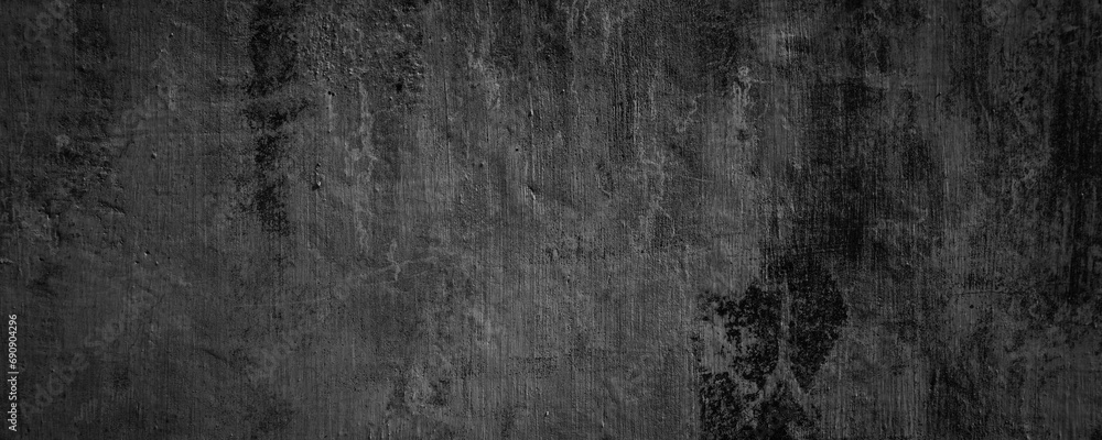 Abstract dark black grungy wall texture background