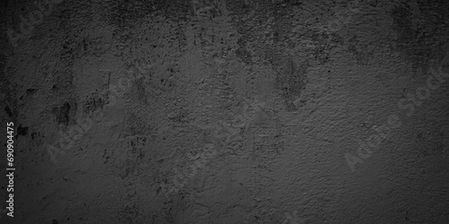Abstract dark black grungy wall texture background © Menganga