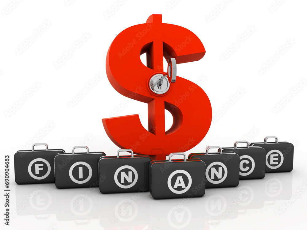 3d rendering insert key Dollar symbol 3d rendering insert key Dollar symbol