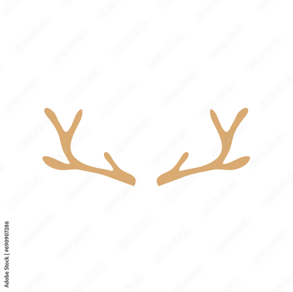 Deer horn vector