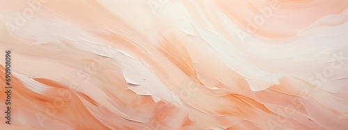 White peach color acrylic abstraction. Expressive aesthetics. Beautiful pastel colors background. Modern Art.