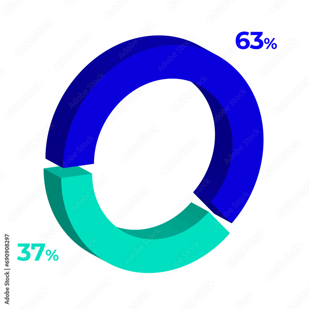 37 63 3d donut pie chart illustration eps vector 37 63 3d donut pie chart illustration eps vector