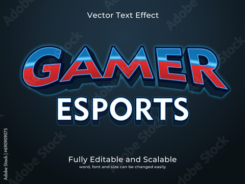 Editable game effect text design