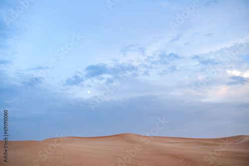 desert landscape with blue sky