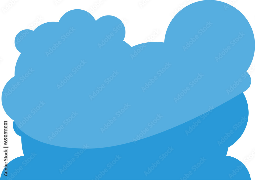 Blue Cloudscape Illustration
