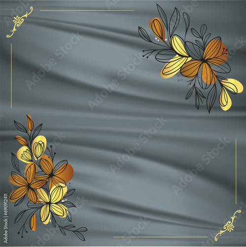Paper cut decorative flowers, holiday background, ornaments, Decorative. Illustrations Papercraft style, textiles, Wreath, frames, calligraphic, swirls dividers, Vector Art
