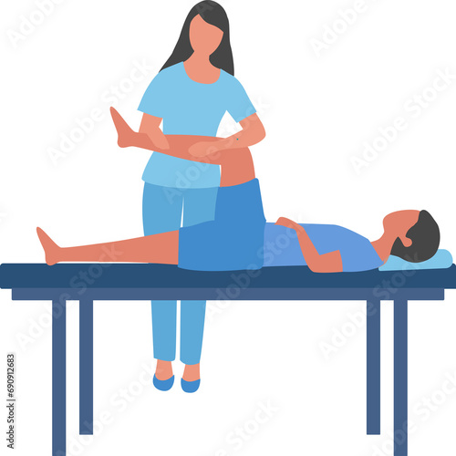  Rehabilitation and physiotherapy for disabled patient. Healthcare and Medical treatment, injuries rehabilitation therapy on png 