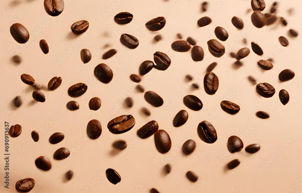 Coffee Beans, Isolated Aromatic Caffeine Seed for Dark Roasted Espresso, Morning Brew, and Flavorful Beverage Generative Ai Coffee Beans, Isolated Aromatic Caffeine Seed for Dark Roasted Espresso, Morning Brew, and Flavorful Beverage Generative Ai