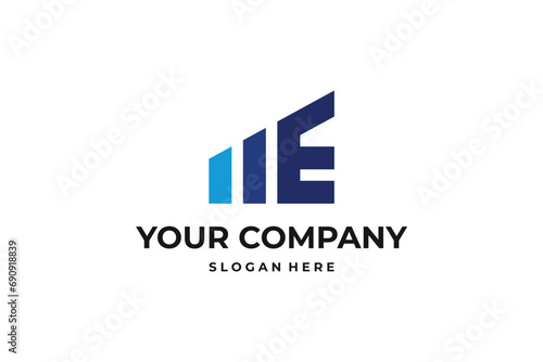 Letter E - Accounting and Financial Logo : Suitable for Accounting and Financial Theme, Business and Consulting Theme, Infographics and Other Graphic Related Assets.