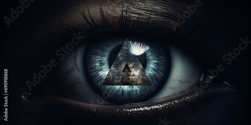  Eye of Providence eye enclosed in a triangle  Decoding the Secrets of the All-Seeing Eye within the Triangular Embrace  Exploring the Profound Meanings Behind the Enigmatic Eye of Providence   photo
