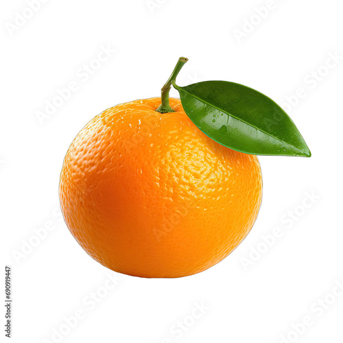 Tangerine photograph isolated on white background