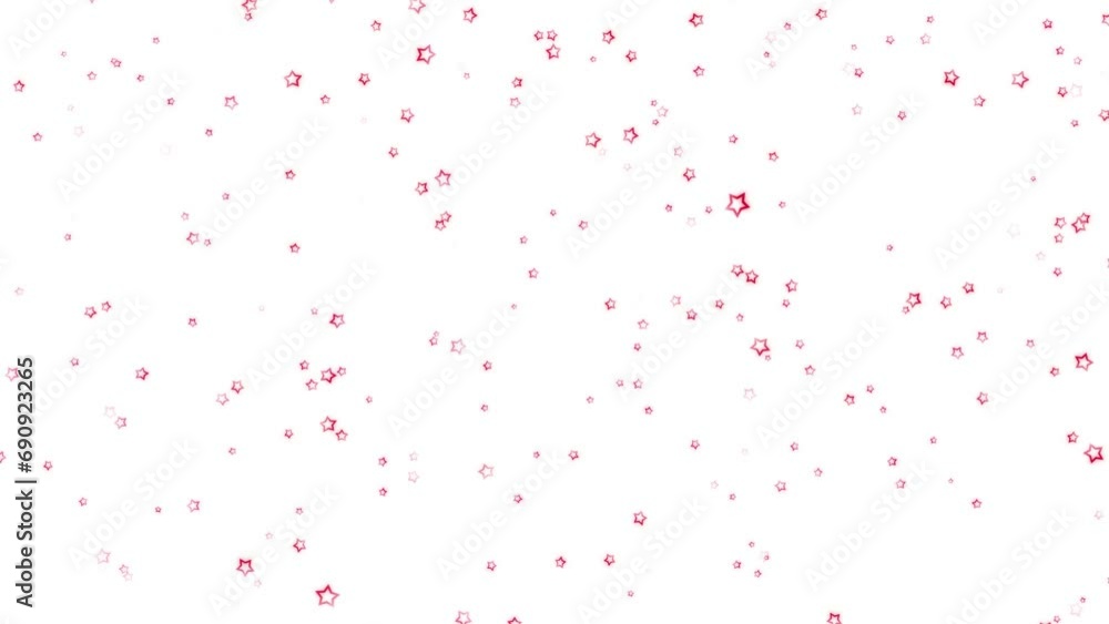 Beautiful red stars loop motion on white background. Concept holidays copy space animation. Beautiful red stars loop motion on white background. Concept holidays copy space animation.