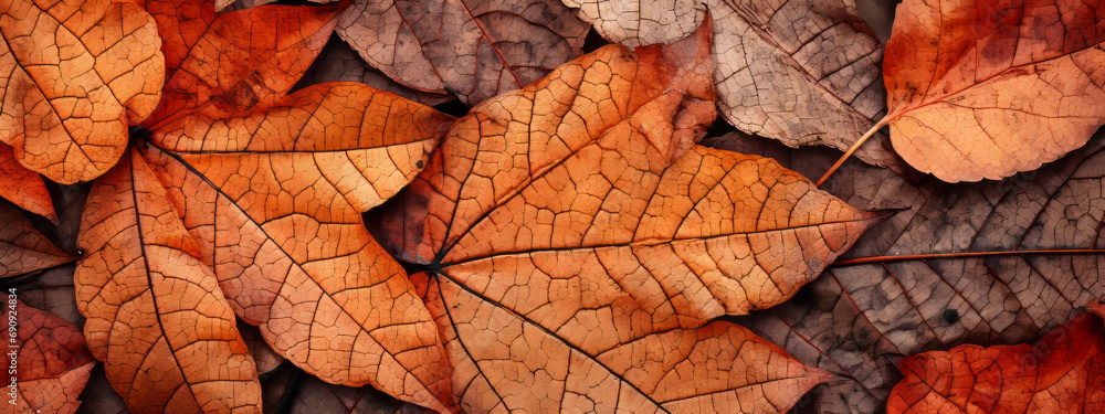 Close up autumn leaves background Close up autumn leaves background