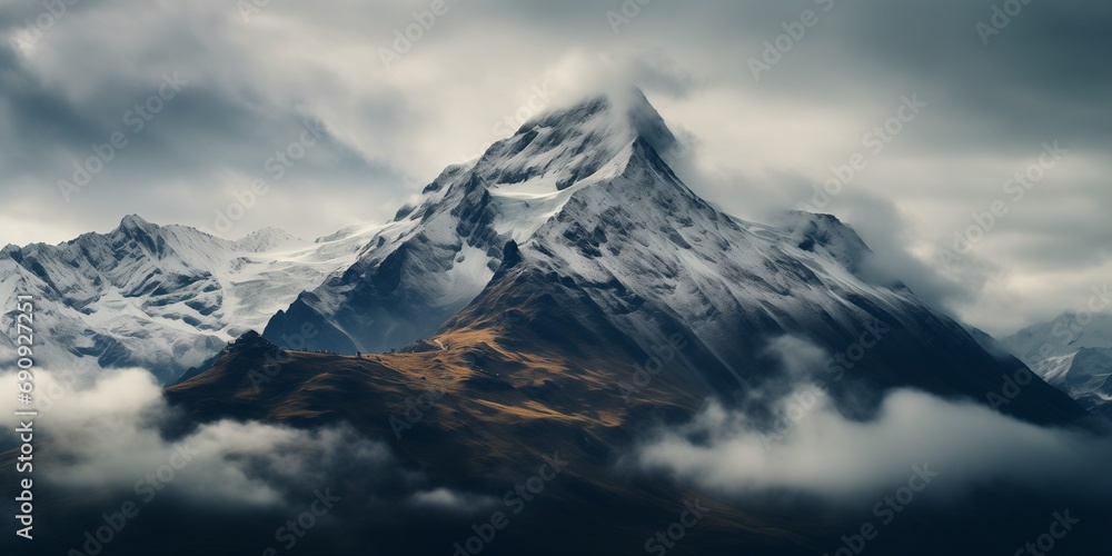 dramatic nordic landscape from drone dramatic nordic landscape from drone