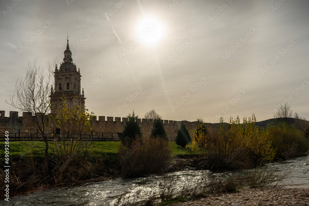 Breathtaking Landscapes: Explore Burgo de Osma's Towering Cathedral Walls and Ucero River!