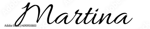 Martina - black color - female name - ideal for websites, emails, presentations, greetings, banners, cards, books, t-shirt, sweatshirt, prints, cricut, silhouette,

